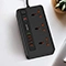 چندراهی برق پورودو Power Socket USB Hub Fast Charging With QC3.0 PD- 5P3SQCEU توان 33 وات